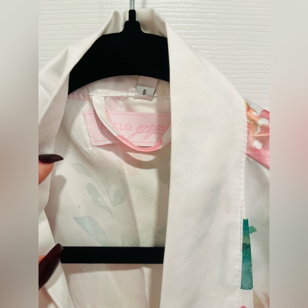 Floral Satin Robe - Picture 4 of 6